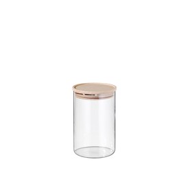 SIMAX Vorratsglas mit Holzdeckel 900 ml Sicherheitsglas transparent