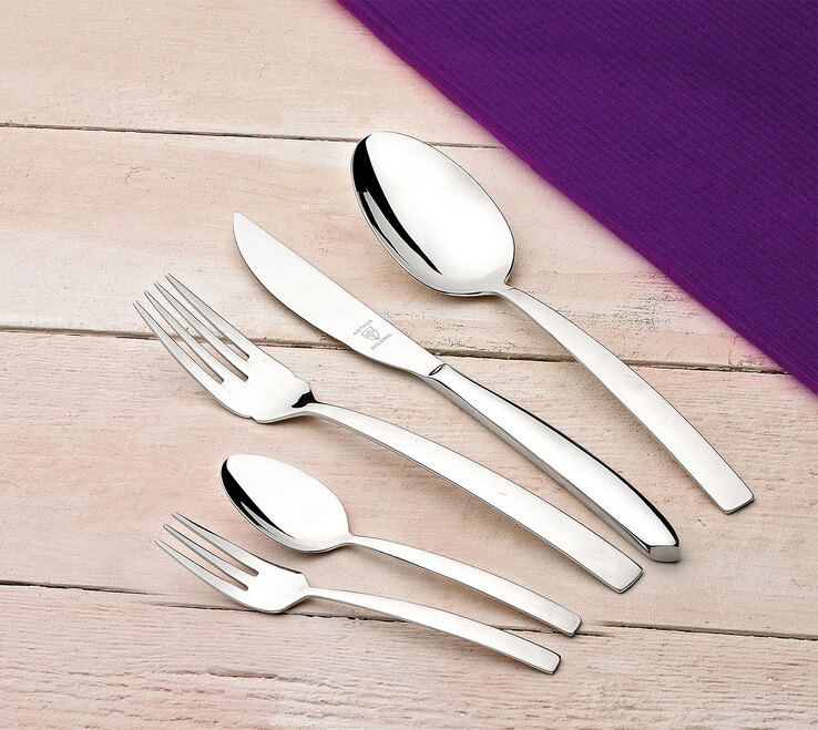 JUSTINUS Besteck-Set ALPHA 60-teilig Edelstahl
