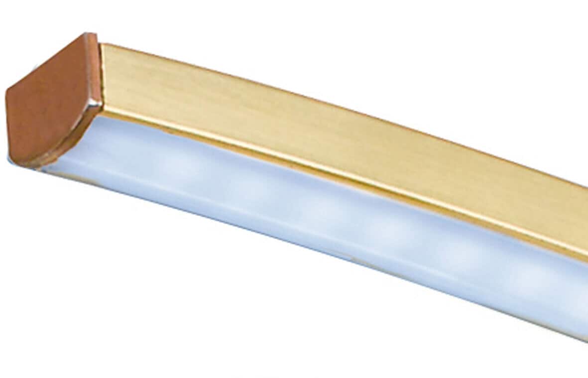FISCHER & HONSEL LED Deckenlampe CROSS TW 50 cm messingfarbig