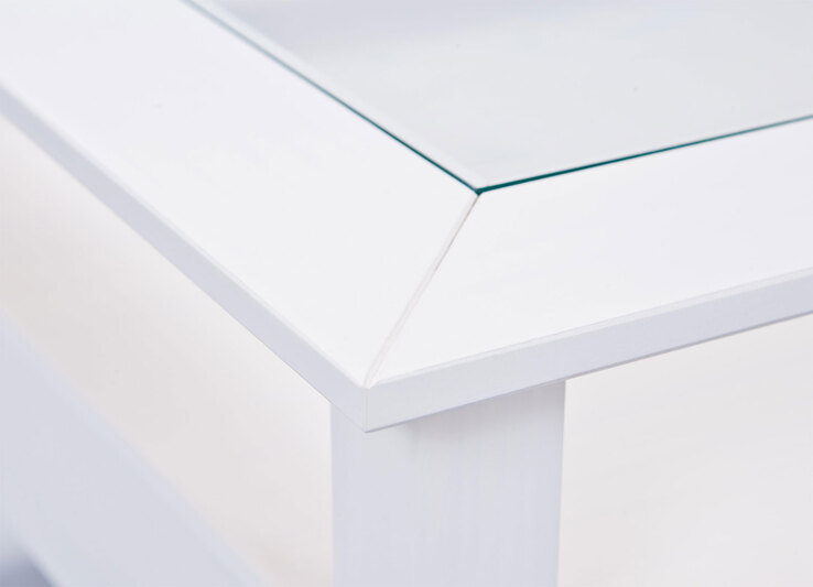 Couchtisch HENRY 75x45x75 cm Massivholz Kiefer weiß