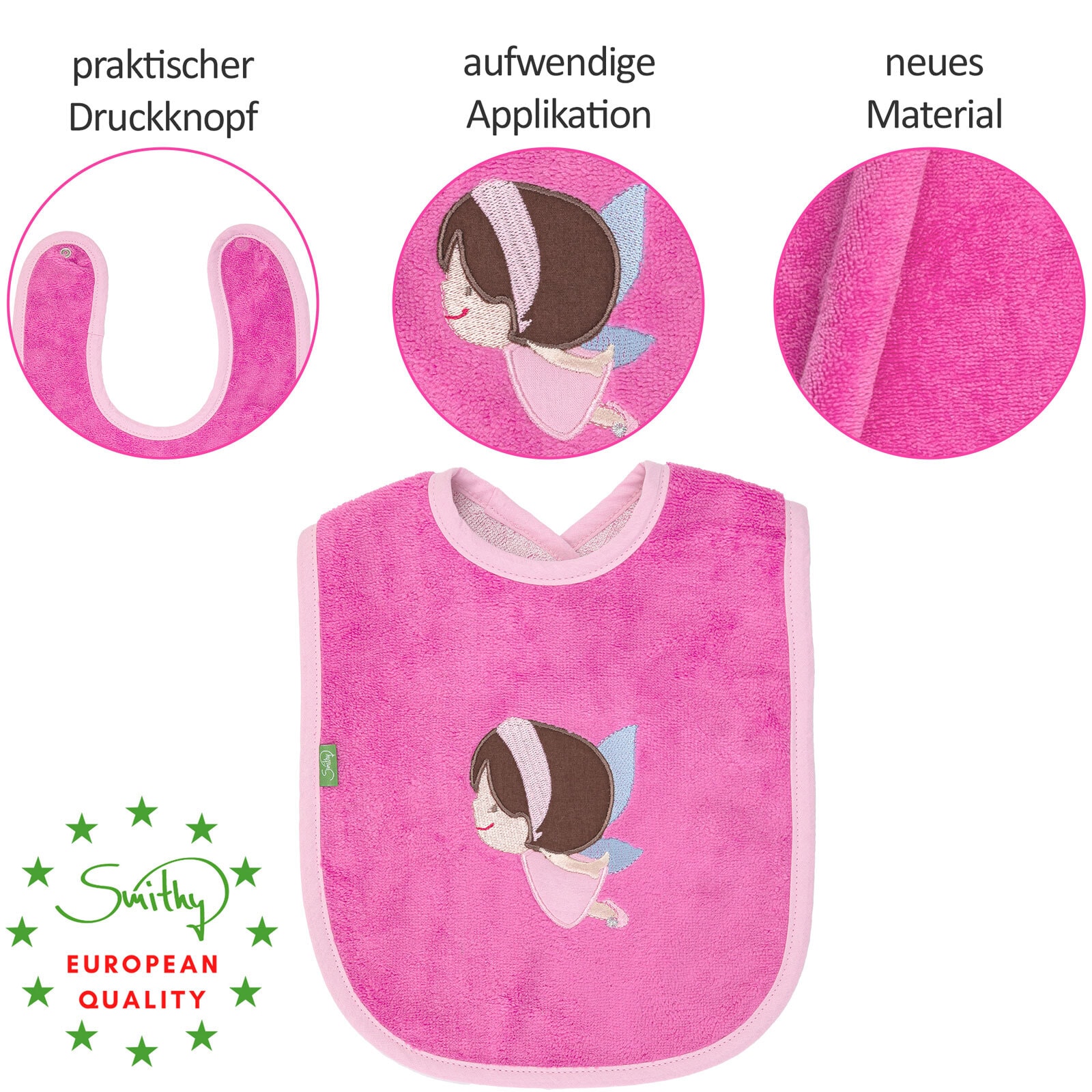 Smithy Frottier-Set ELFE 3-teilig pink