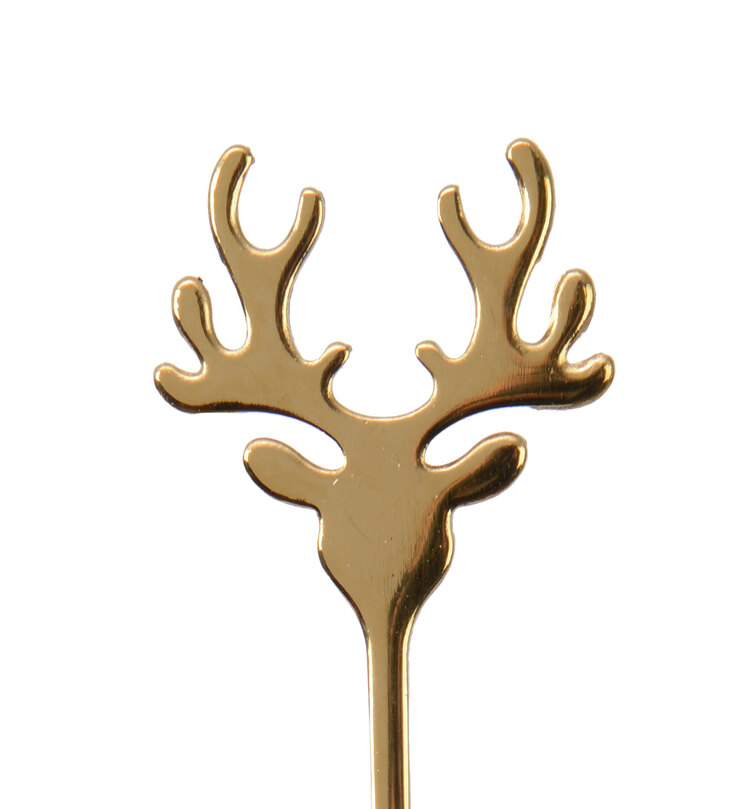 Teelöffel HIRSCH goldfarbig