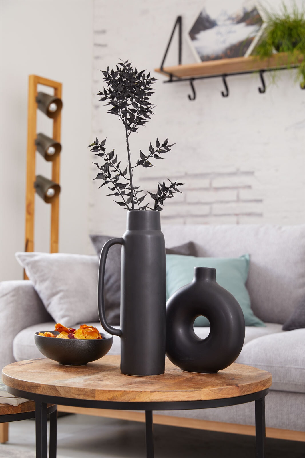 Vase LANYO 20 cm schwarz