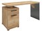 Schreibtisch 55 x 141 x 74 cm Holz braun/grau