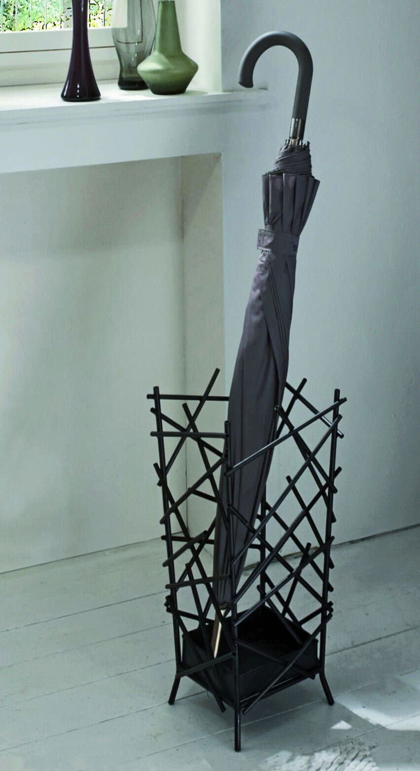 Schirmständer MIKADO 20 x 46 x 20 cm Metall grau