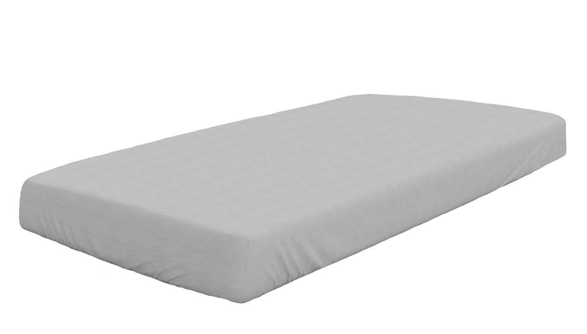 DORMISETTE Jersey-Spannbettlaken 140-160 x 200 cm platingrau