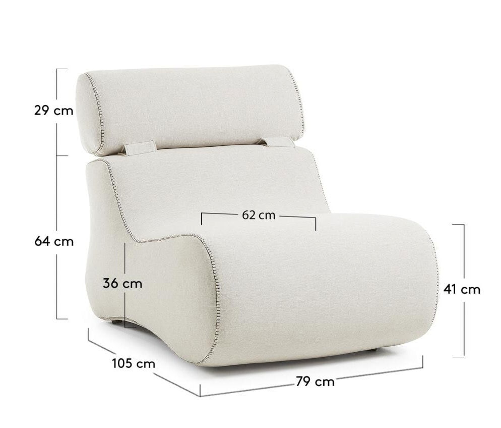 Kave Home Relaxsessel CLUB beige