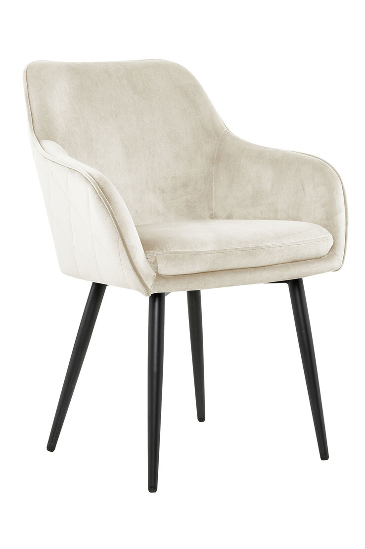 CASAVANTI Esszimmerstuhl Samt creme