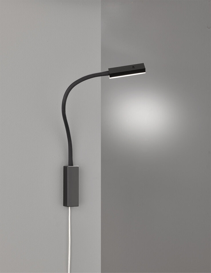 FISCHER & HONSEL LED Wandlampe RAIK III schwarz