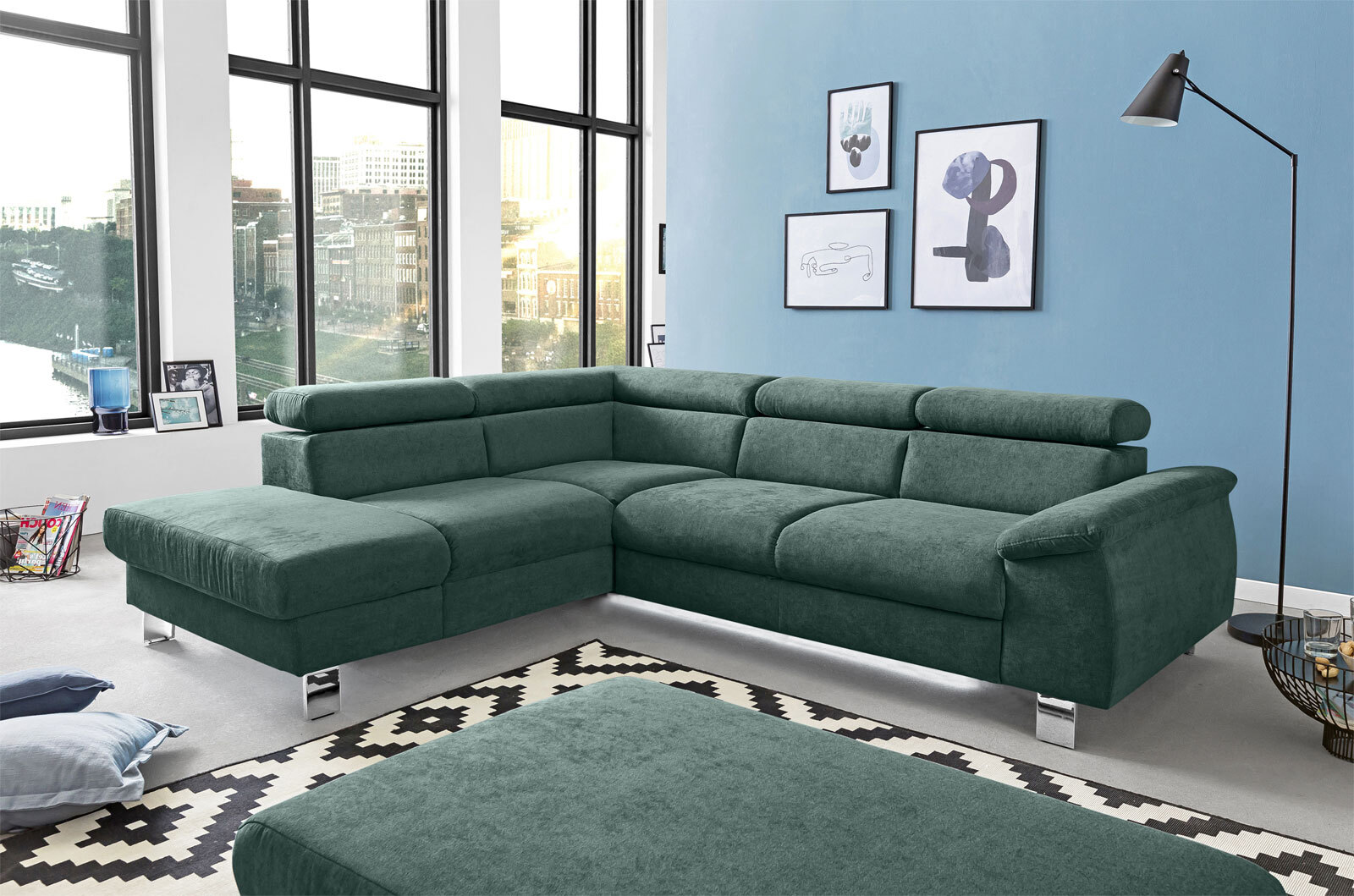 vito Ecksofa MICKEY L racing green