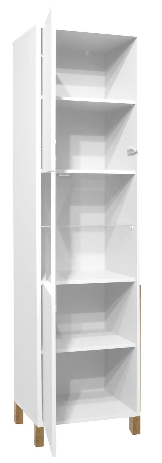 LIVÍN Standvitrine LINDOS 51 x 192 cm weiß