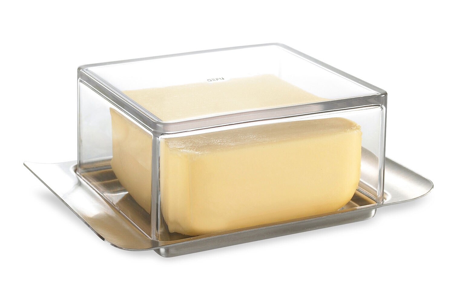 GEFU Butterdose BRUNCH  8 x 5,2 x 14 cm Edelstahl silber
