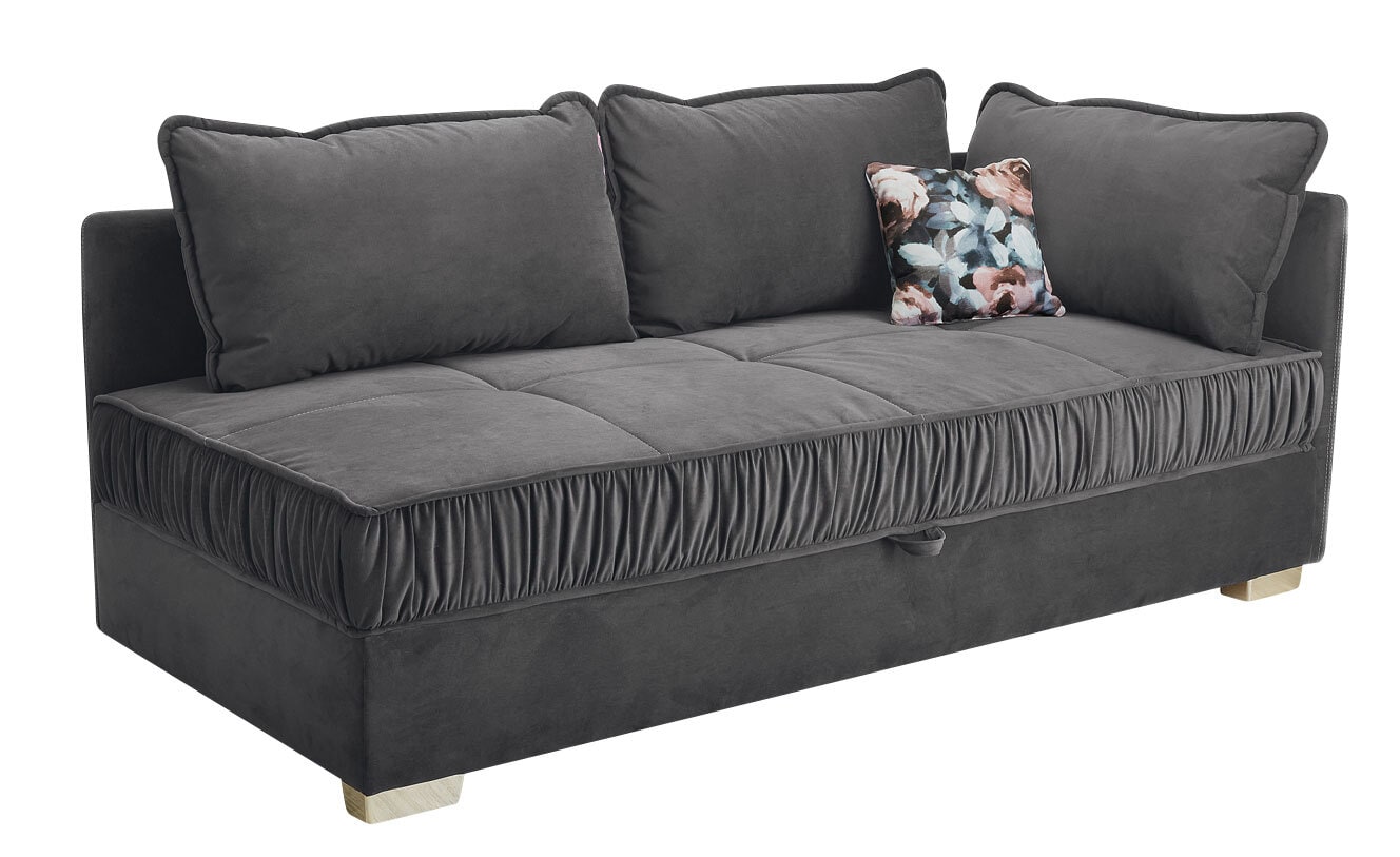 Schlafsofa LINA 207 cm anthrazitgrau