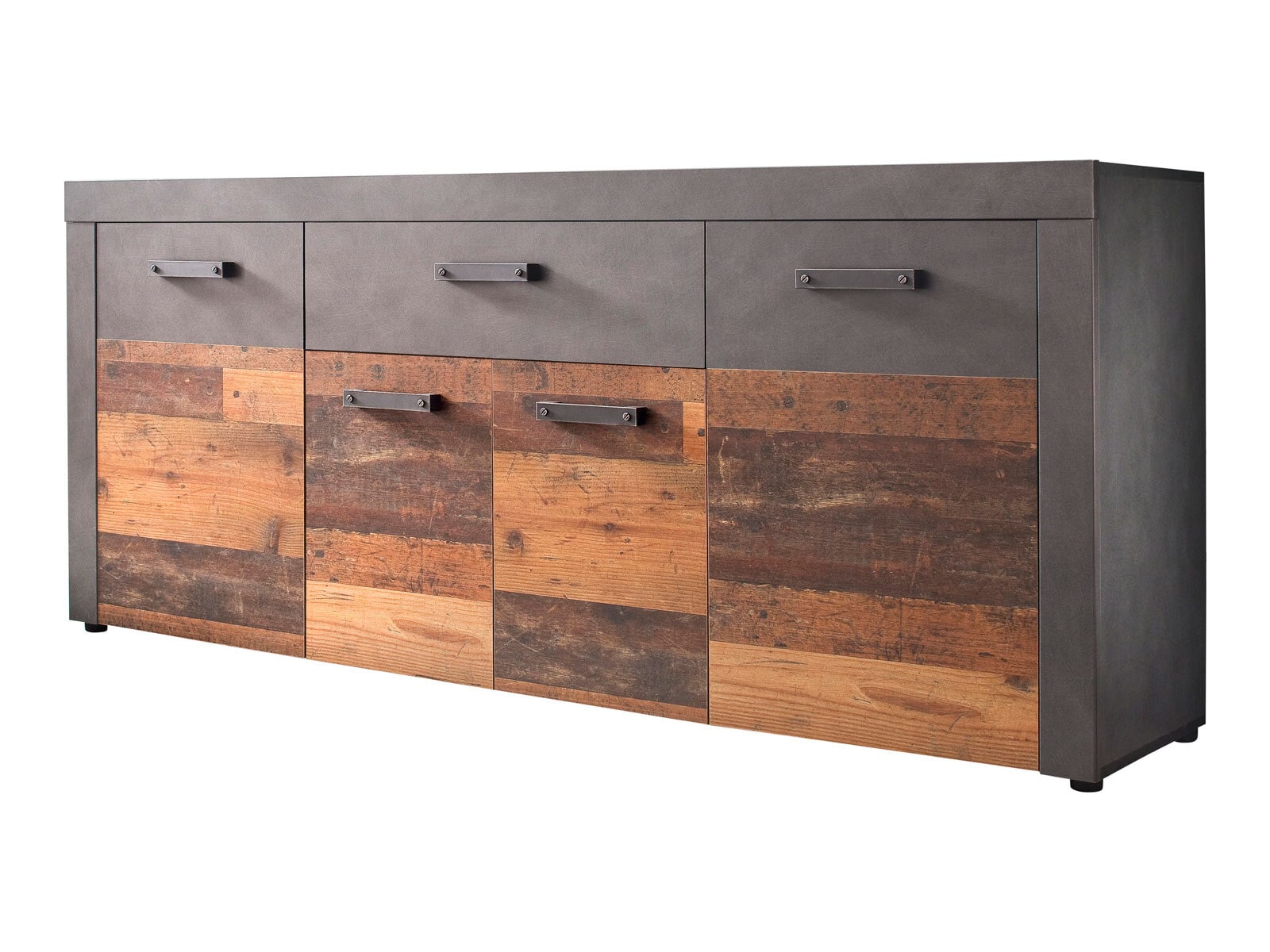 Sideboard INDY 178 x 76 cm Old Wood braun/ grau