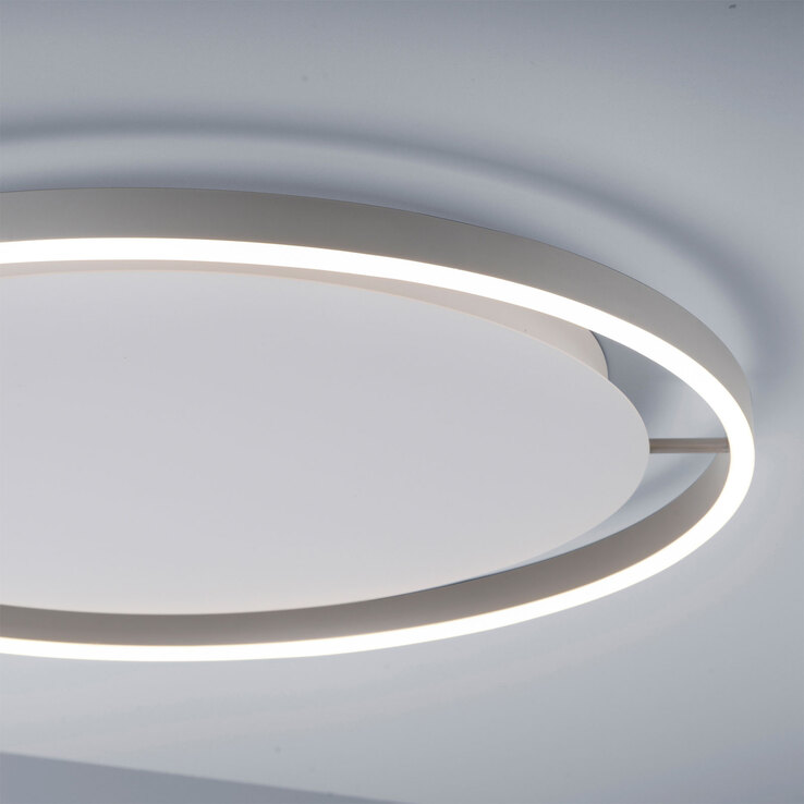 JUST LIGHT LED Deckenlampe RITUS 58 cm alufarbig