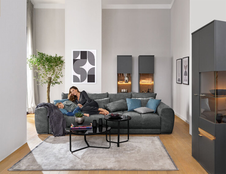 Couchtisch rund NEW YORK schwarz