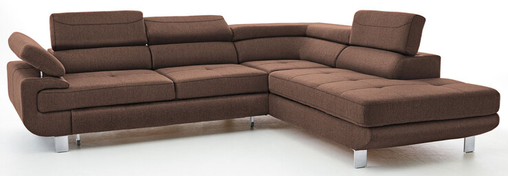 PHILL HILL Ecksofa BACKSTREET Stoffbezug Hellbraun ca. 275 x 230 cm