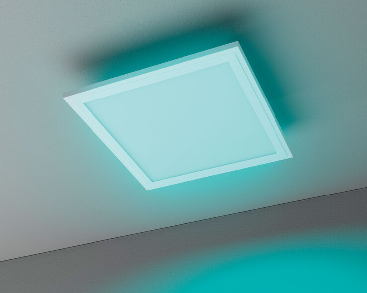 casaNOVA Smart Home CCT LED Deckenlampe COLORES 30 x 30 cm weiß