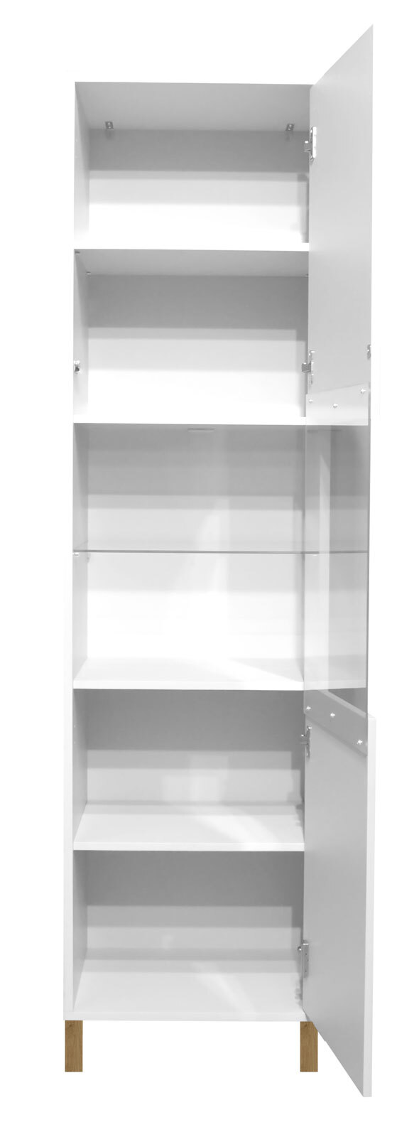 LIVÍN Standvitrine LINDOS 51 x 192 cm weiß