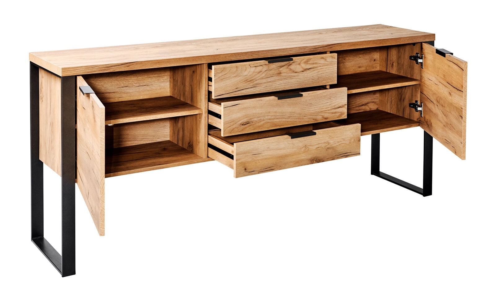 Sideboard LOOP 180 x 40 x 76 cm Kerneiche NB