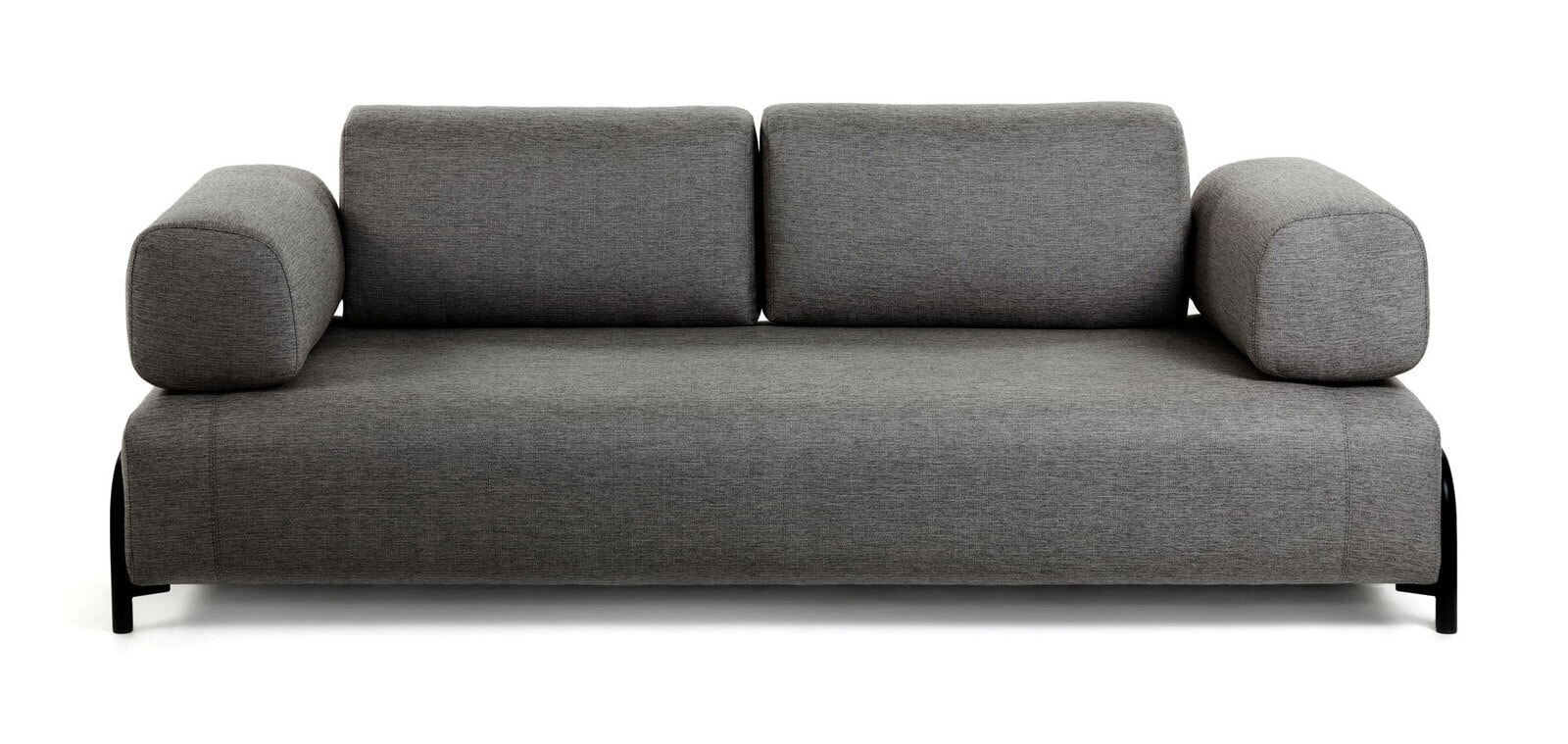 Kave Home Sofa 3-Sitzer COMPO dunkelgrau
