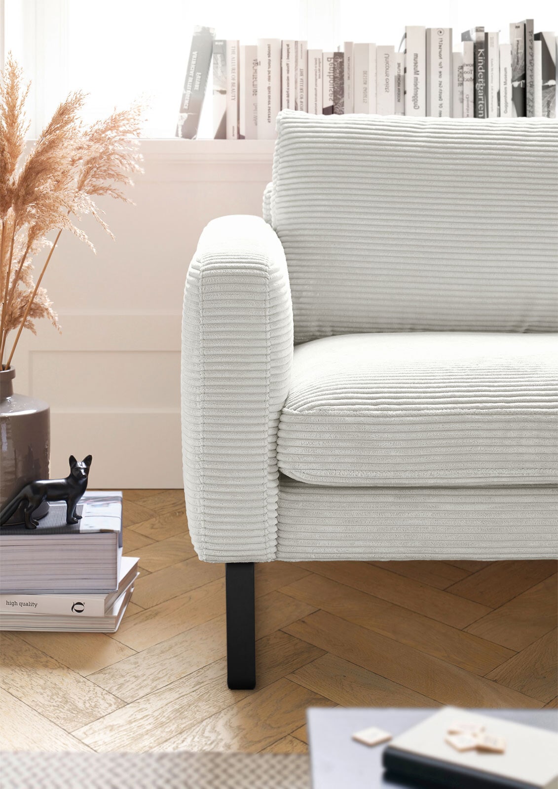 Ole Gunderson Ecksofa ROMA 298 x 154 cm Cord light grey