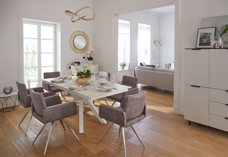 INTERhome Spiegel rund MODA 73 cm goldfarbig