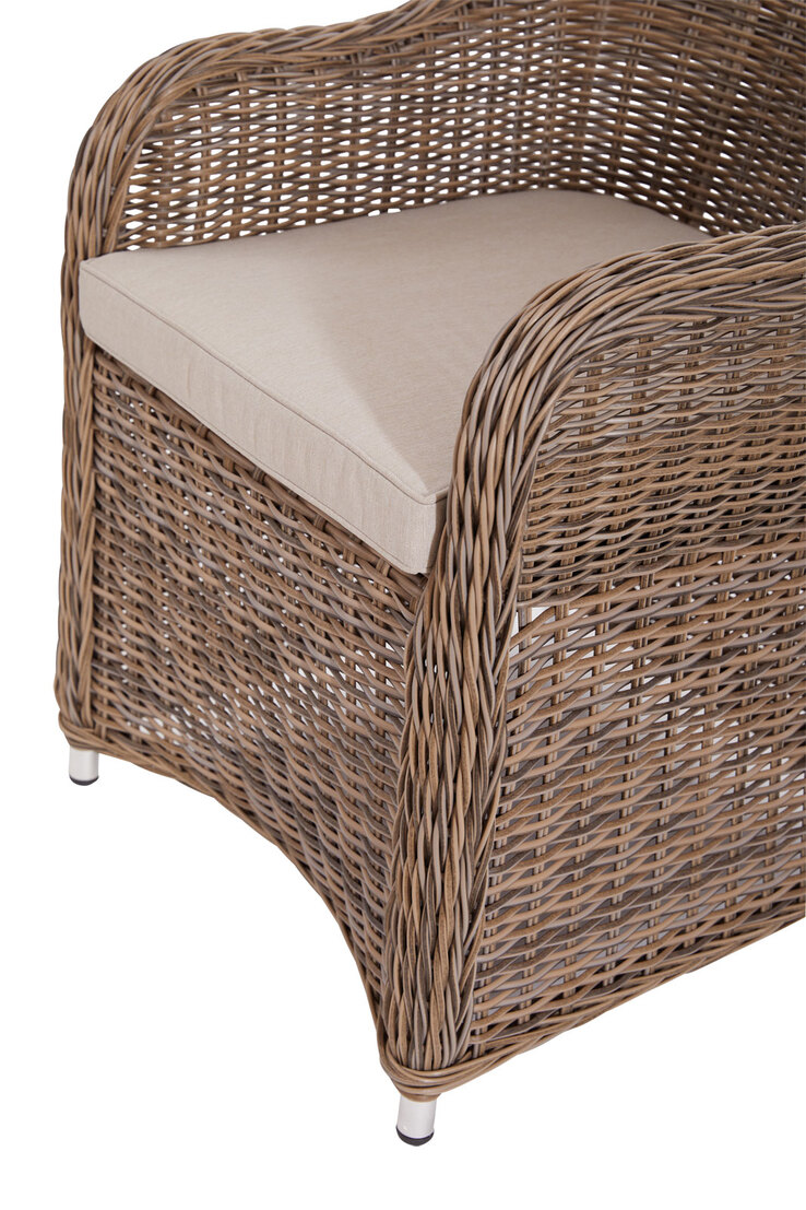 Garden FLAIR Loungesessel Outdoor TINA 2er Set naturfarbig