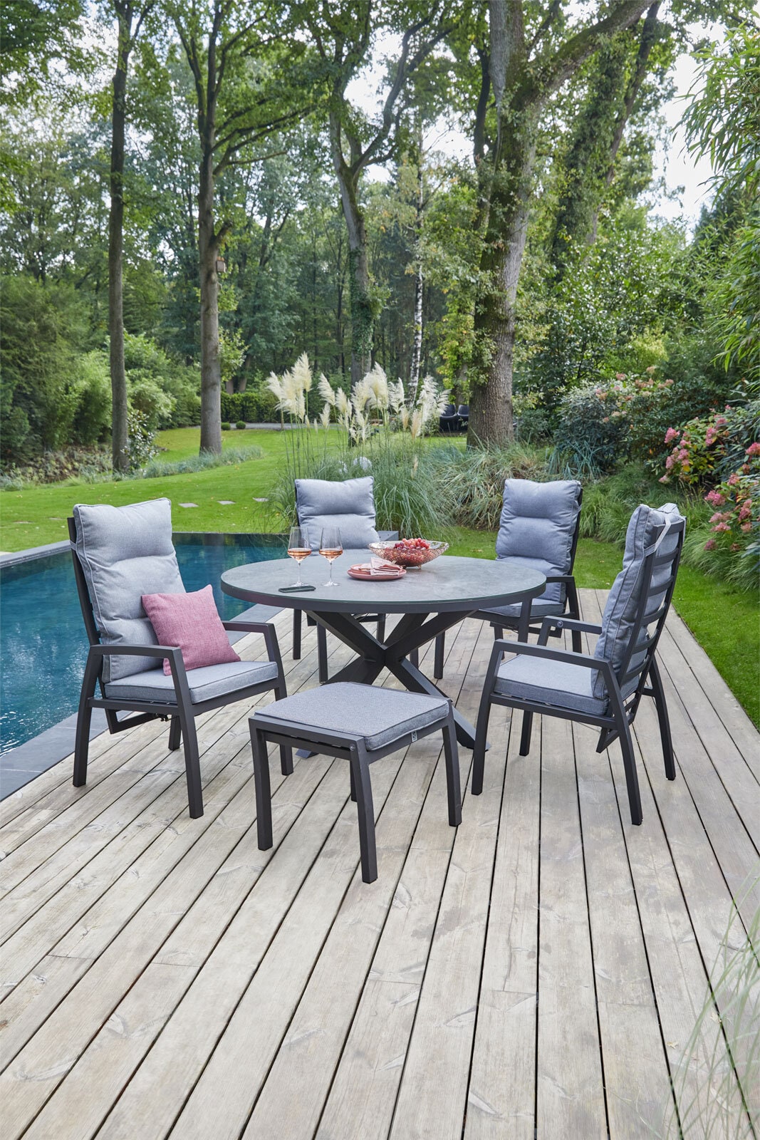 Garden FLAIR Positionsstuhl Garten LEWIS 2er Set