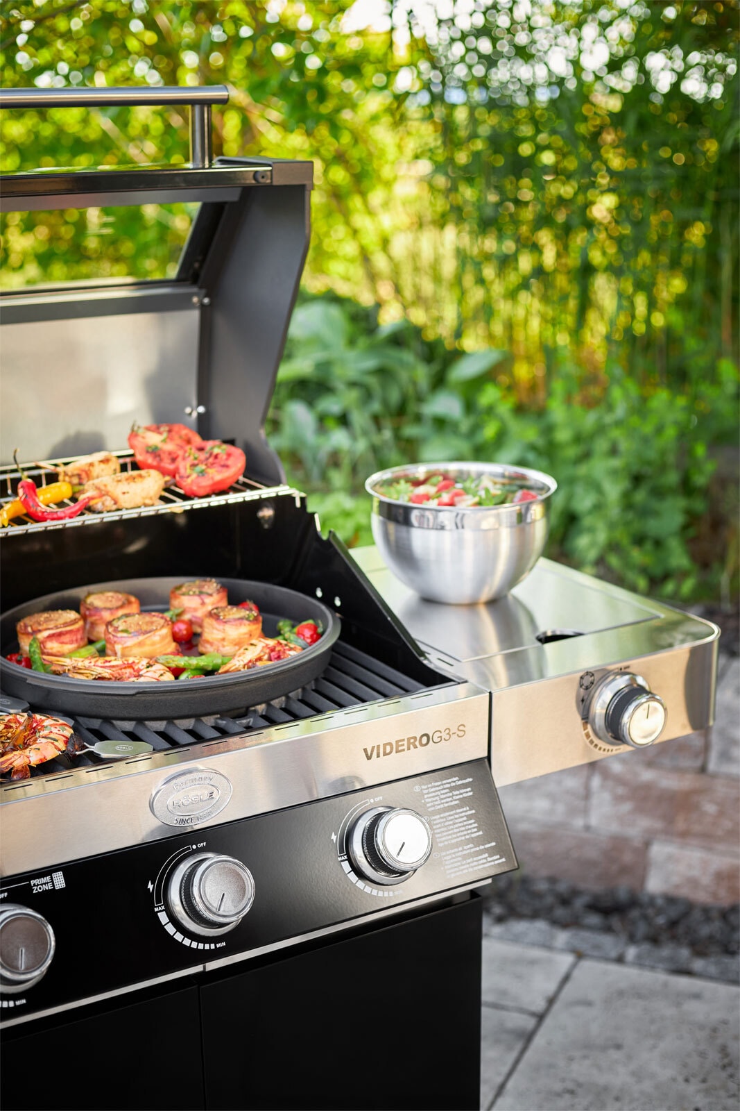 RÖSLE Gasgrill VIDERO G3-S Vario+ schwarz