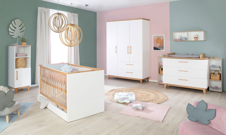 roba Kleiderschrank 135 x 200 x 55 cm weiß