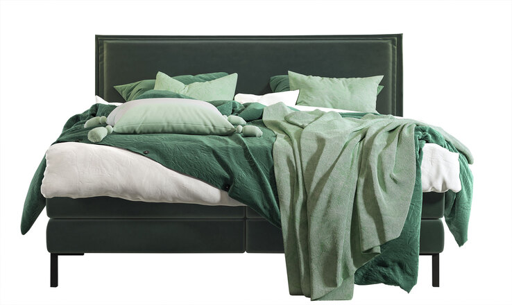 LIFE STYLE by schlaraffia Boxspringbett SENSATION 180 x 200 cm grün