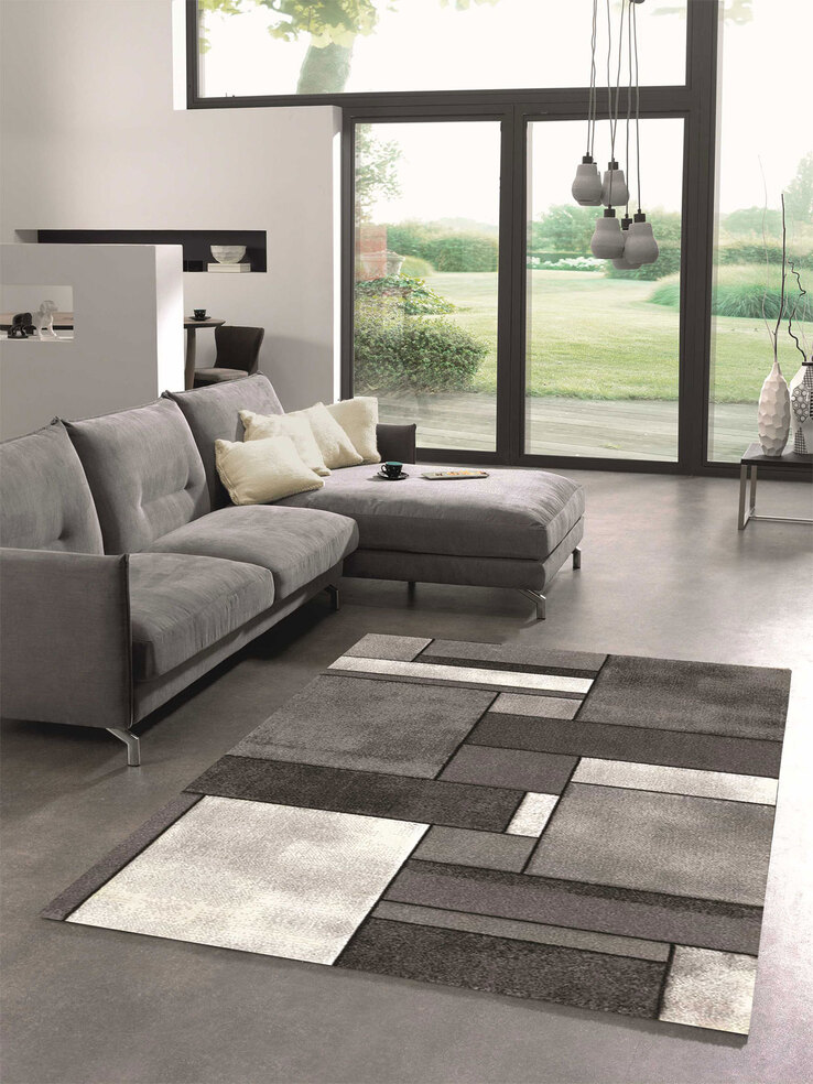 Webteppich BRILLIANCE 120 x 170 cm anthrazit