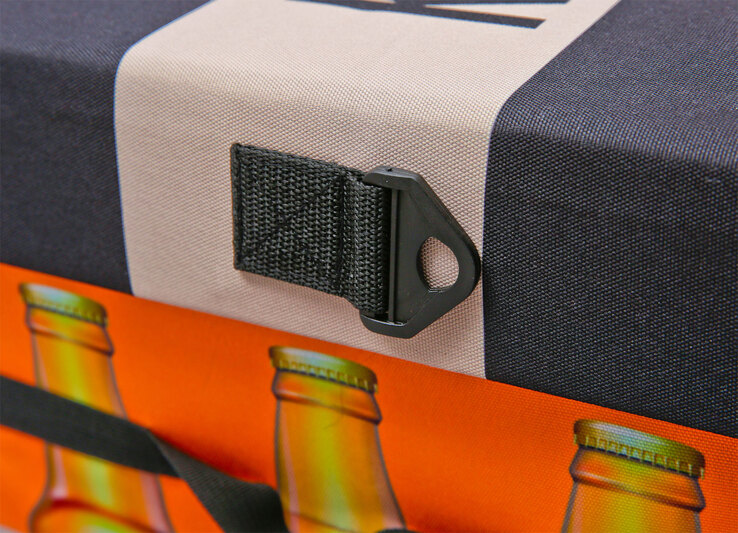 Faltkiste FANBOX II schwarz/orange/weiß