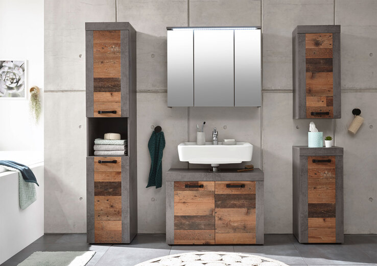 Unterschrank INDIANA grau/ braun