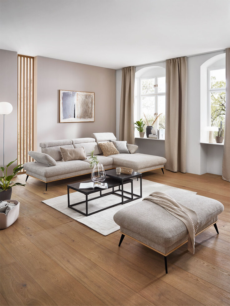Ecksofa SANTORINI grau