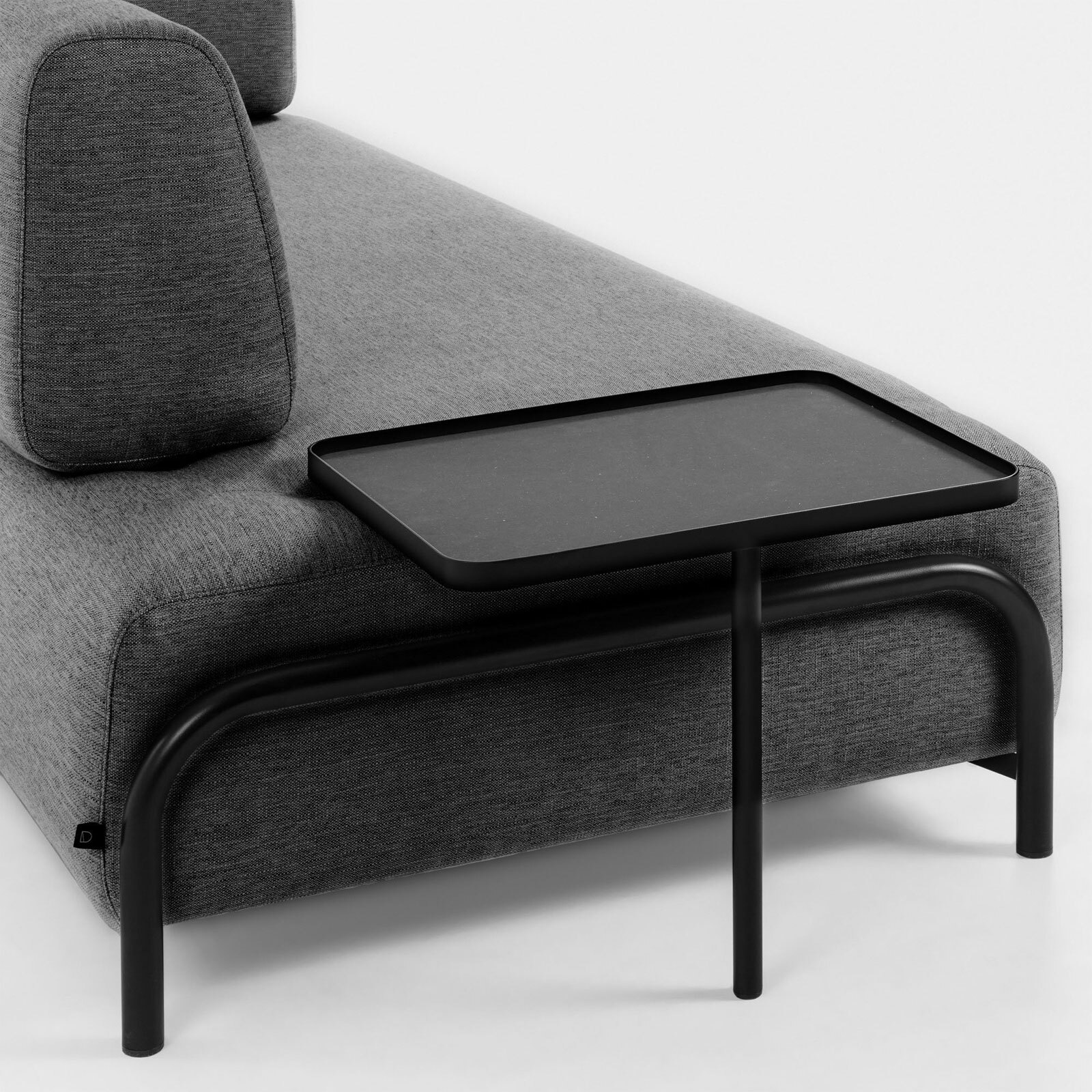 Kave Home Sofa 3-Sitzer COMPO dunkelgrau