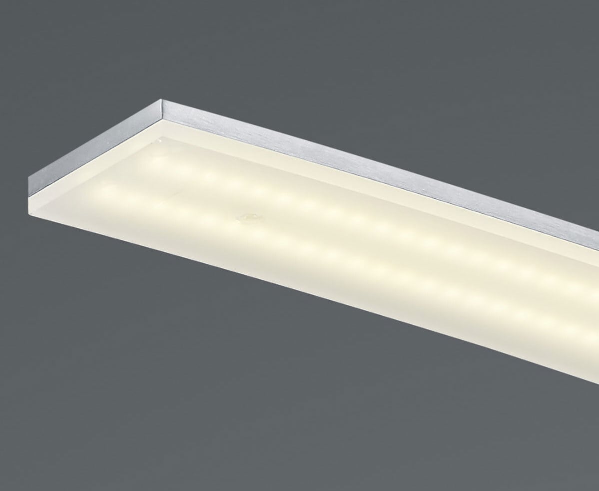 B-LEUCHTEN LED Pendelleuchte NEW LOIRE 100 cm alufarbig