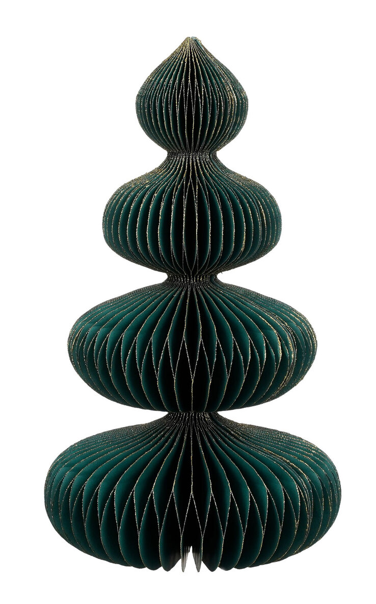 MICA DECORATIONS Weihnachts-Dekobaum Papier 45 cm grün
