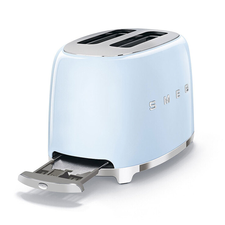 SMEG Toaster 2-Schlitz KOMPAKT Pastellblau