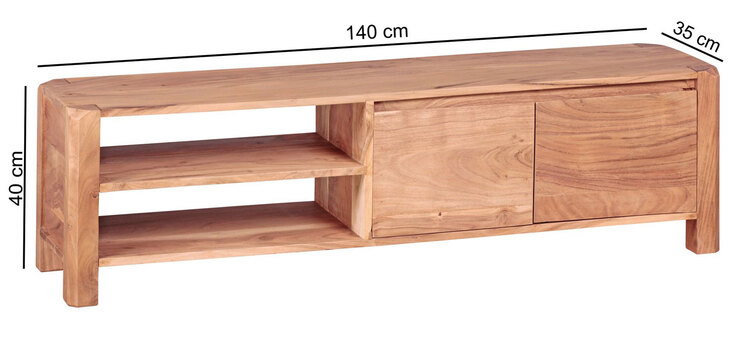 TV-Lowboard 140 x 40 cm Akazie