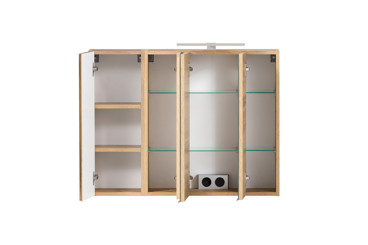Bad-Spiegelschrank GENT braun MDF-Tür rechts