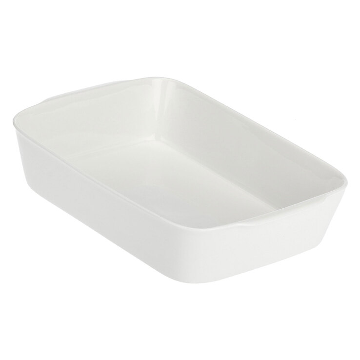 LA PORCELLANA BIANCA Auflaufform ANGHIARI 20 x 30 cm Porzellan weiß