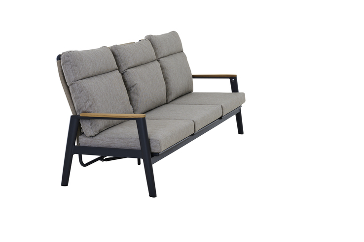 MONDO Loungesofa Outdoor LATEA 208 cm anthrazit /taupe