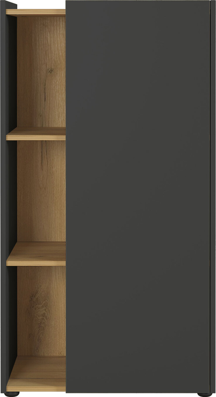 Aktenschrank BELLA 62 x 115 cm Graphit/ Eiche