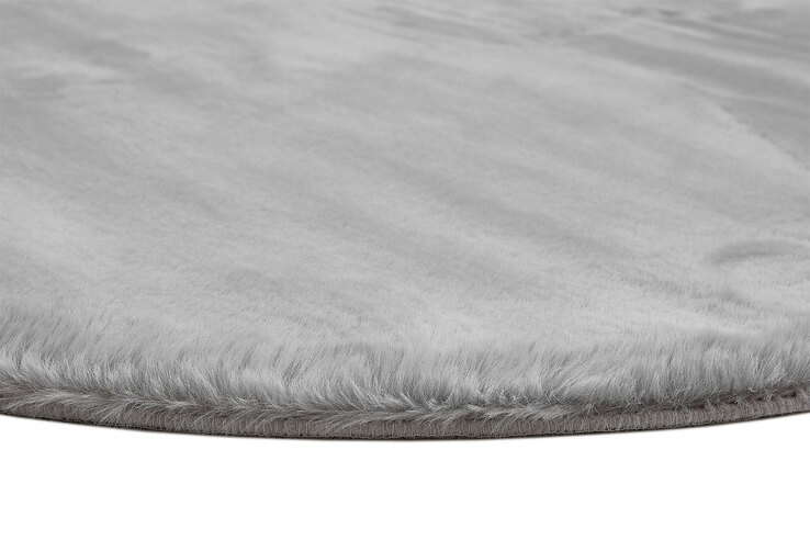 Teppich NOVARA 80 cm rund grau