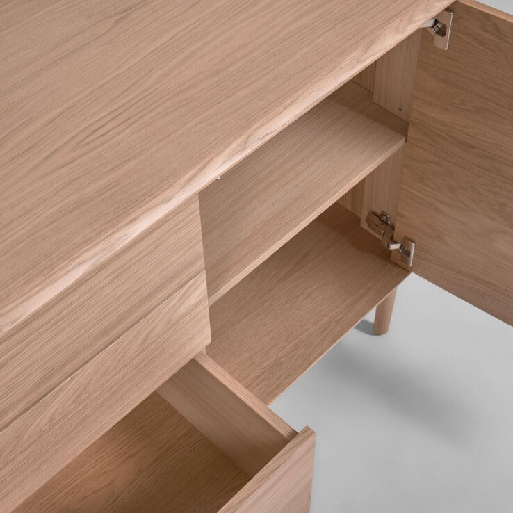 Kave Home Sideboard LENON 200 x 86 cm Eiche