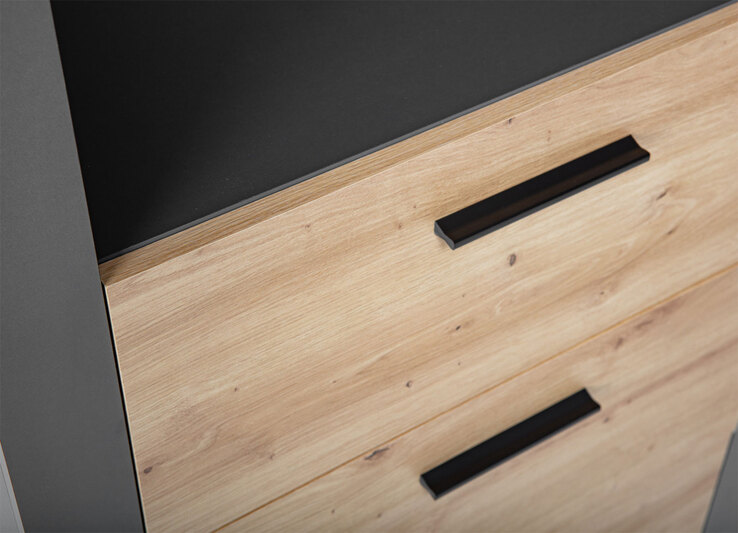 Regal ROLAND grau/ braun