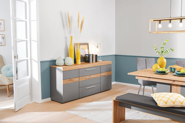 LIV´IN Sideboard LUCERA braun/ grau