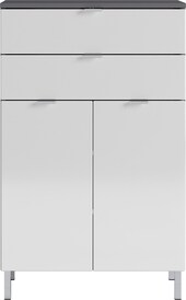 CASAVANTI Kommode FEY 60 x 97 cm Graphit/ Weiß